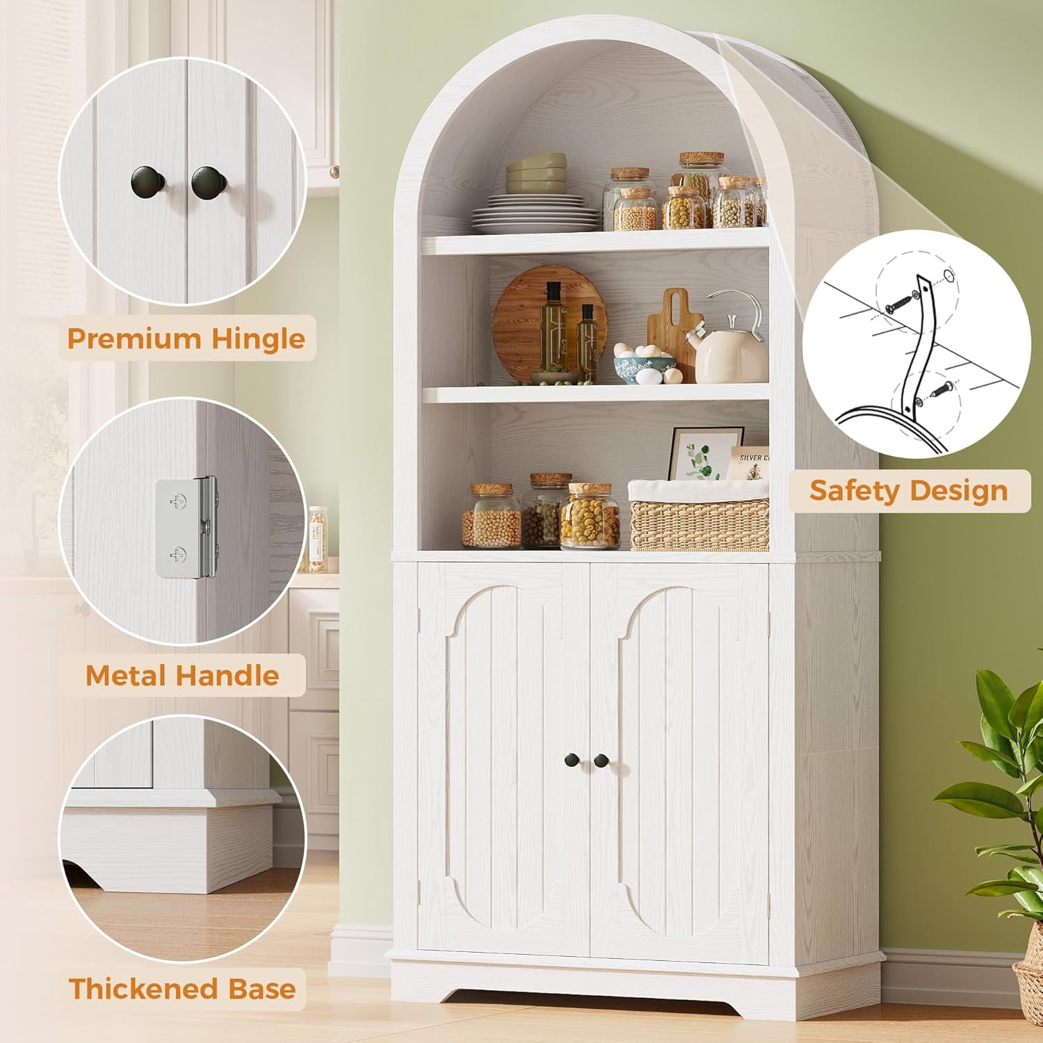 Beautiful view of Open Shelving Kitchen Cabinet Designs