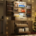 thumbnail image 1 of Fluted Kitchen Pantry Cabinet - 71" Tall Versatile Storage Cabinets with LED Sensor Light, 6 Door Shevles, 5 Layers Roomy Storage Shelves for Dining Room, Bathroom, Utility Room, 1 of 10
