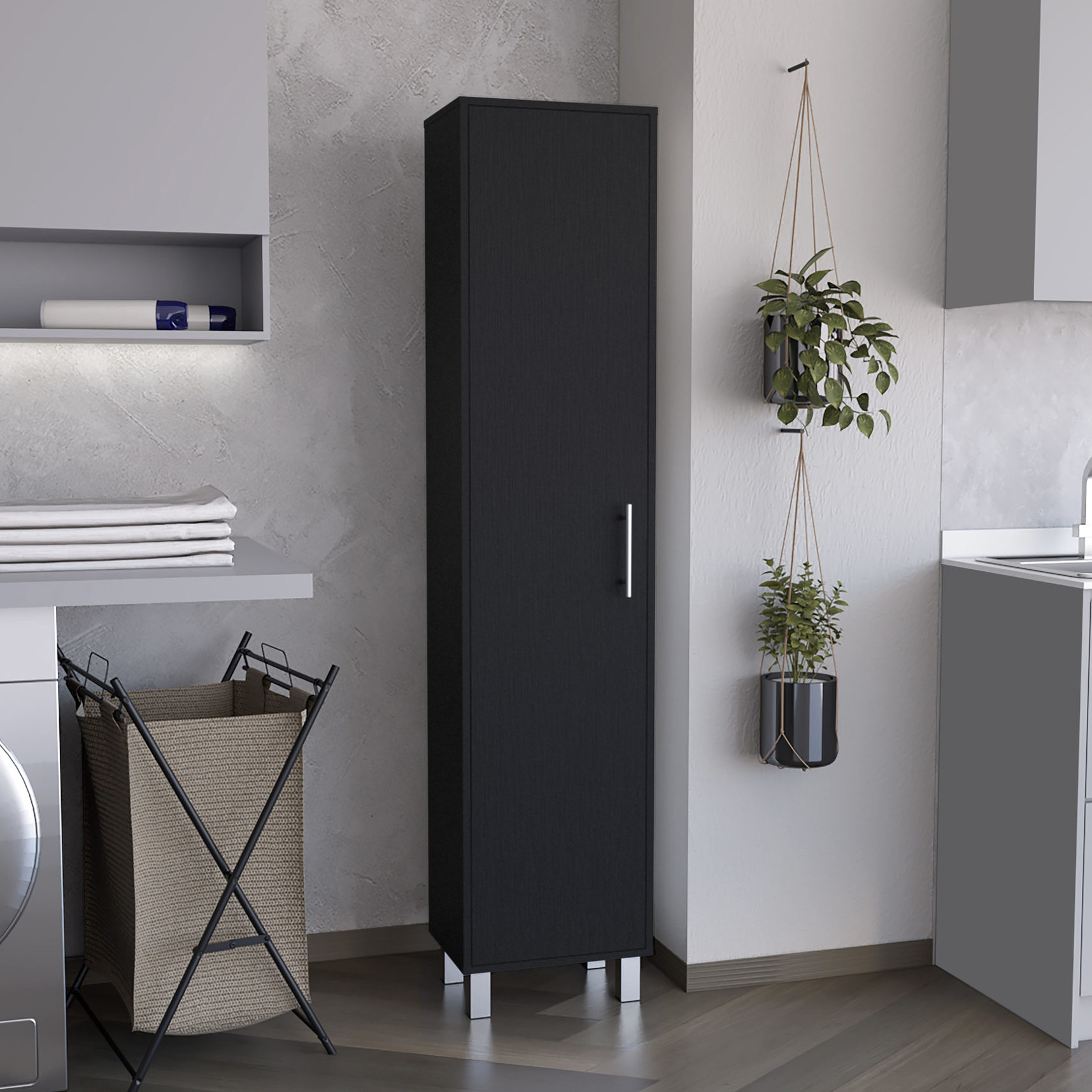 71-inch High Storage Cabinet with Internal Shelves / Provide Extra ...