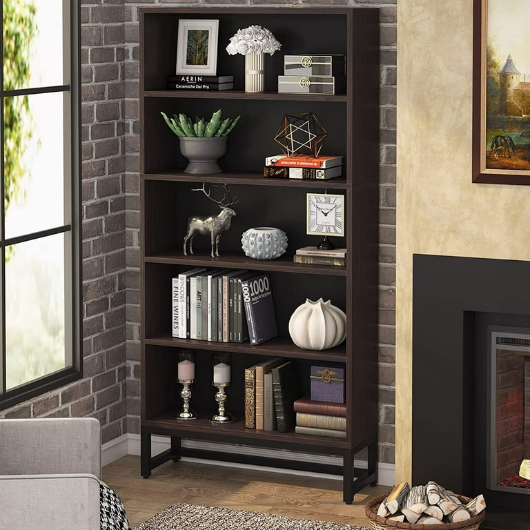 Black brown bookcase discount