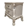 thumbnail image 1 of 71 - lb White Nightstand with Two Storage Drawers / Ideal for Bedroom Use, 1 of 2