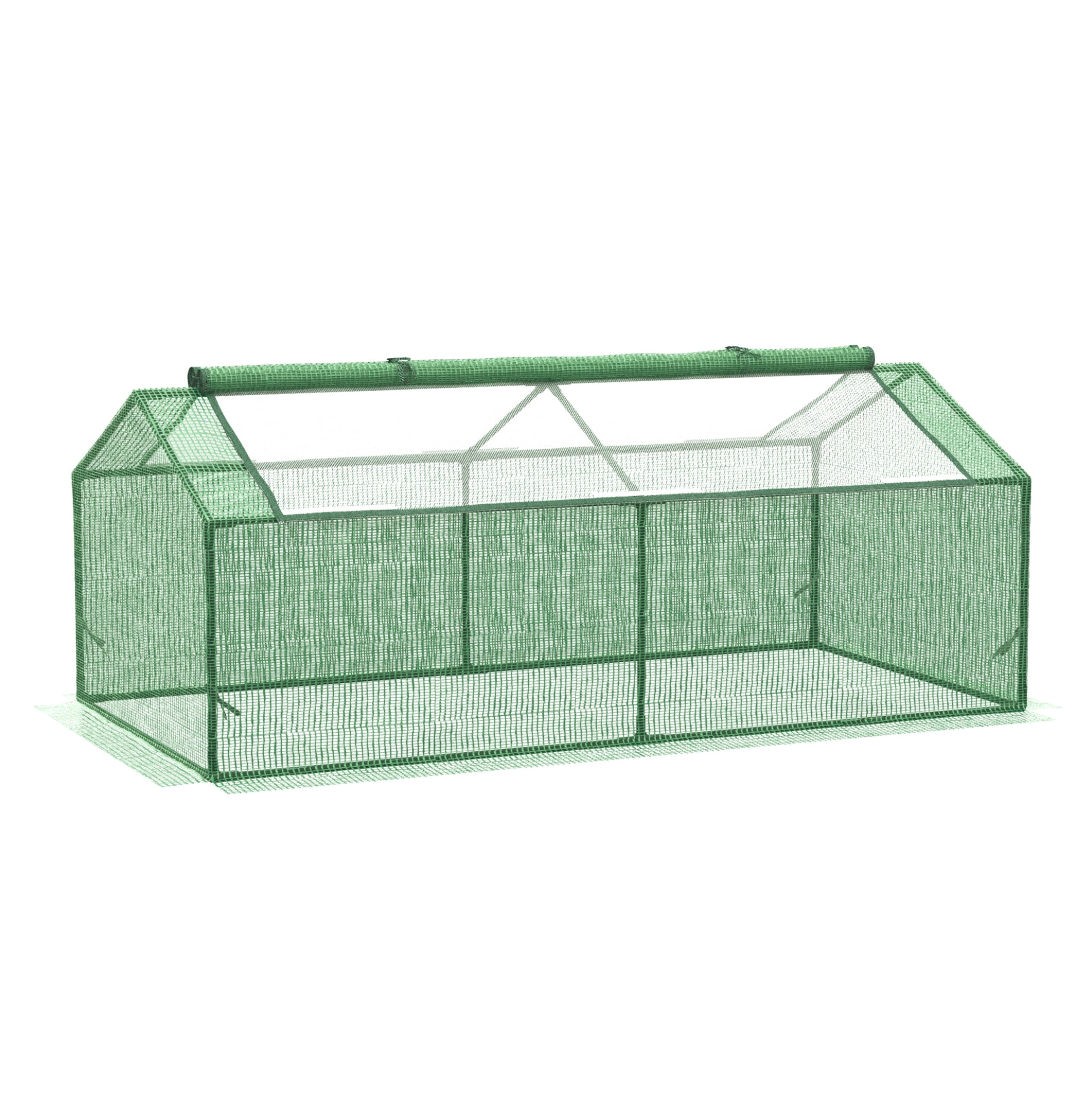 71" x 36" x 28" Mini Greenhouse Portable Hot House for Plants with Large Zipper Windows for Outdoor, Indoor, Garden, Green
