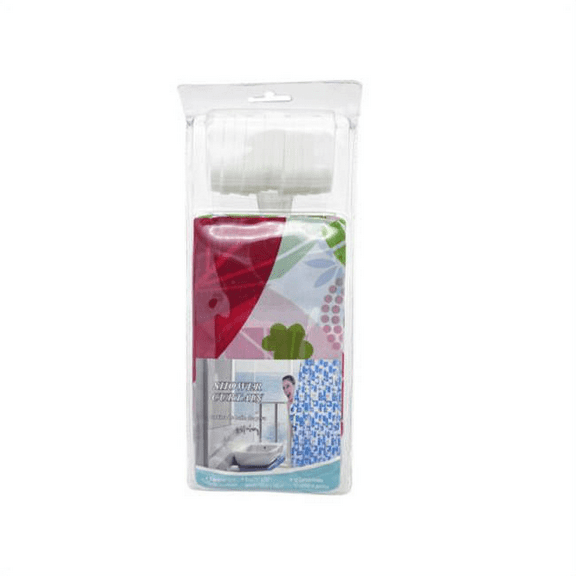 71 in x 71 in Shower Curtain, Waterproof PEVA with Floral, Fruit Print, 12 Plastic Hooks, Lightweight, Easy to Hang with Pre Punched Holes, Fits Curtain Rods, Stylish Bathroom Essential