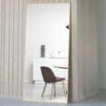 thumbnail image 1 of 71"x24" Rectangular Full Length Floor Mirror with Stand Gold, 1 of 7