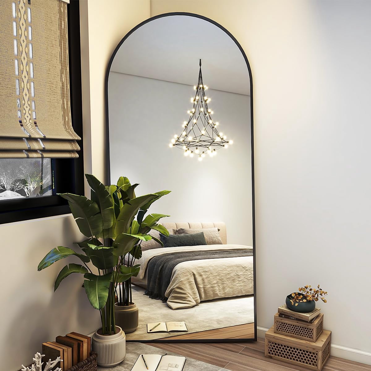71"x26" Arch Full Length Mirror, Full Body Floor Mirror with Stand ...