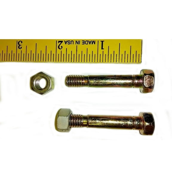 710-0890 Qty 2: Shear Pin with Nut Fits MTD 400 Series 500 600 700 Series