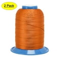 thumbnail image 1 of 710 Yards 420D/0.45mm Extra Strong Bonded Polyester Threads (Orange, 2 Pack), 1 of 6