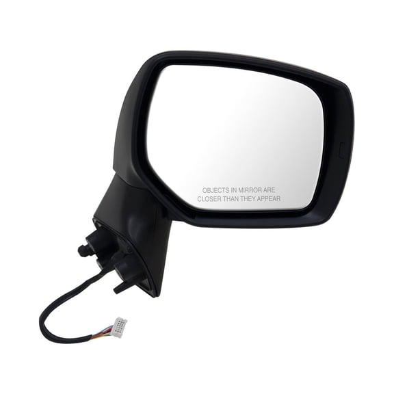 71003U - Fit System Passenger Side Mirror for 14-18 Subaru Forester, textured black w/ PTM cover, foldaway, w/o memory, w/o blind spot detection, Heated Power