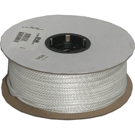 710060-01000-0 3/16" X 1000' Solid Braid Nylon White (10096, Ns031000-01)