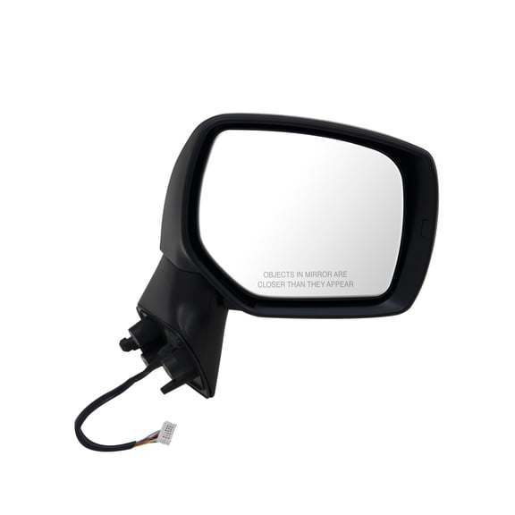 71013U - Fit System Passenger Side Mirror for 14-18 Subaru Forester, textured black w/ PTM cover, foldaway, w/o memory, w/o blind spot detection, Power