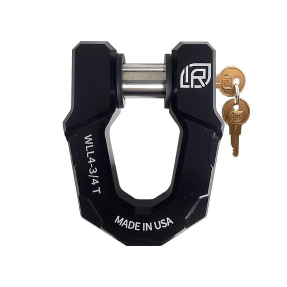 71014 | Single Pack, Redeemer D-Ring Shackle, Black Anodized Aluminum, Heavy-Duty for Use with Tow Strap for Off-Road Vehicle Recovery - Includes Locking Pin for Redeemer Shackle