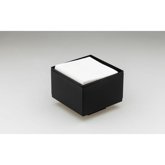 7104-01 Black Metal Square Napkin Holder