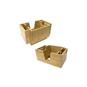 7106-B Wood Napkin Caddy Blond