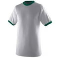 thumbnail image 1 of 710A Ringer T-Shirt - Athletic Heather & Dark Green, Large, 1 of 1