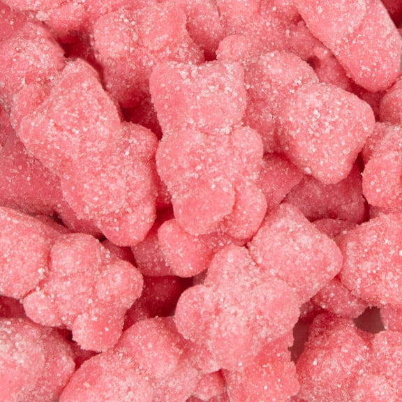 710ct Pink Strawberry Bulk Sugar Sanded Gummy Bears For Parties, Candy Bowls & Everyday Snacking (9lb)