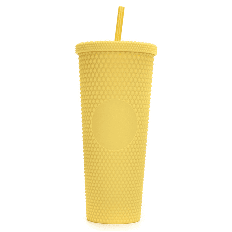 https://i5.walmartimages.com/seo/710ml-Matte-Studded-Double-Wall-Water-Tumbler-with-Straw-and-Leak-Proof-Lid-24OZ-Reusable-Iced-Coffee-Custom-Cup-Personalized-Yellow-by-Torubia_7a2b1006-be7a-4e57-a71c-8b604885afb9.ecac620f814fc0513351151b9e2363d0.png?odnHeight=768&odnWidth=768&odnBg=FFFFFF