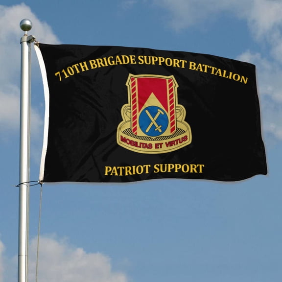 710th Brigade Support Battalion Patriot Support  10th Mountain Division US Army Flag 3x5Feet Outdoor Indoor Decoration Flag with Brass Grommets