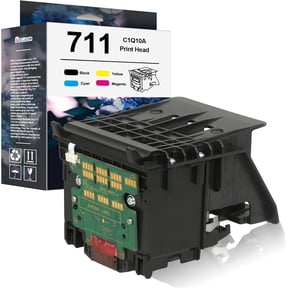711 Printhead (with Chip Upgraded) High Yield Compatible with 711 C1Q10A Pinter Head Kit Replacement for T120 T125 T130 T520 T525 T530 T100 Large Format Plotter Printer