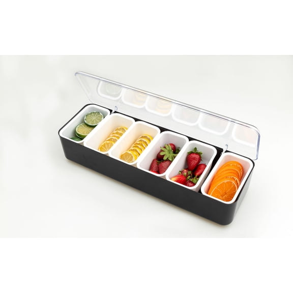 7110-Black Condiment Caddy Plastic