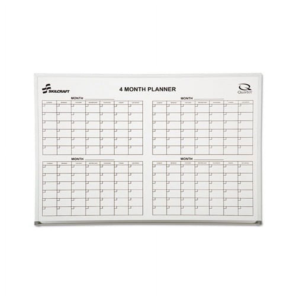 7110015550295 Quartet 4Month Cubicle Calendar Board, 24 x 36