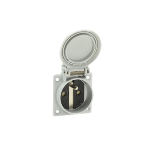 71120 Socket Outlet PA6 Weatherproof Wall Panel IP54 Gray