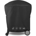 thumbnail image 1 of 7113 Grill Cover for Weber Q100 Q1000 Q200 Q2000 Gas Grills with Portable Cart, Black for Weber 2400 Q2200 Q1200 Q220 Q120 Grills, Fits Weber 50060001 51060001 54060001 Liquid Propane Grill, 1 of 6