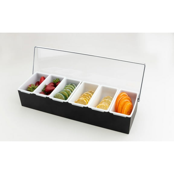 7115-01 Black Metal Condiment Caddy