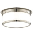thumbnail image 1 of 712-SN-Hudson Valley Lighting-Geneva - Two Light Flush Mount - 12.25 Inches Wide by 4.75 Inches High-Satin Nickel Finish, 1 of 2