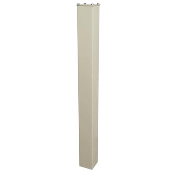 7122 In-Ground Steel Mailbox Post - White - 43 in. - Durable & Secure