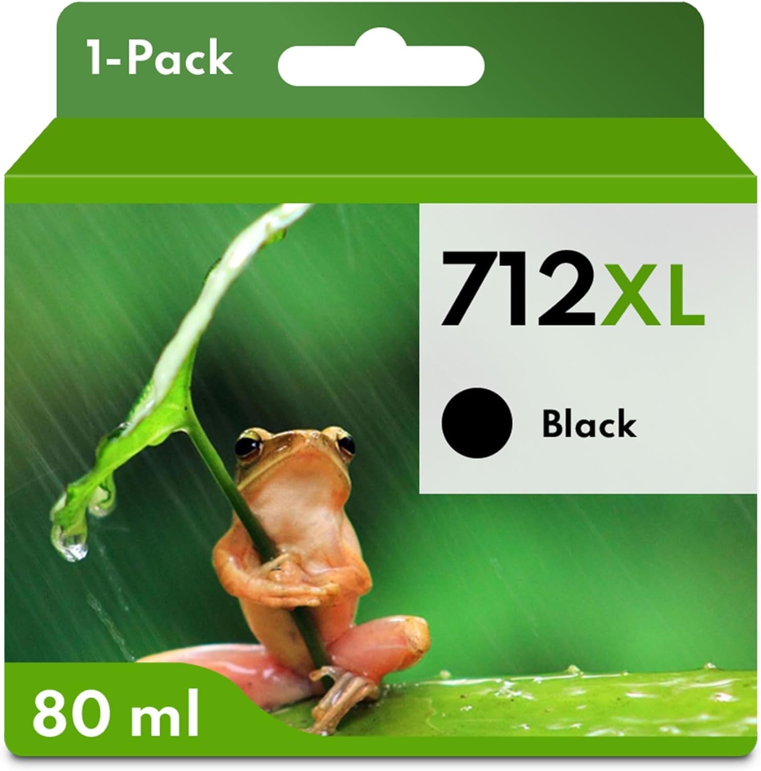 MOLIMER 712XL Black Ink Cartridge, 80ml, Compatible with DesignJet T230 ...