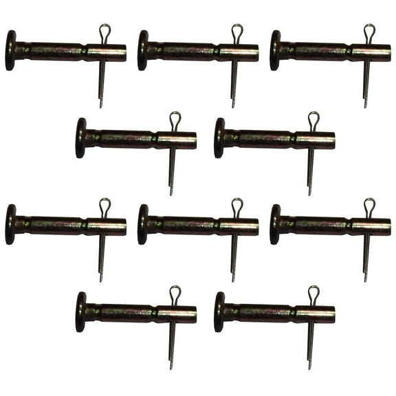 Qty 10: Shear Pin with Cotter Pin, 1-5/8" x 1/4" Fits MTD Replaces 714-04040