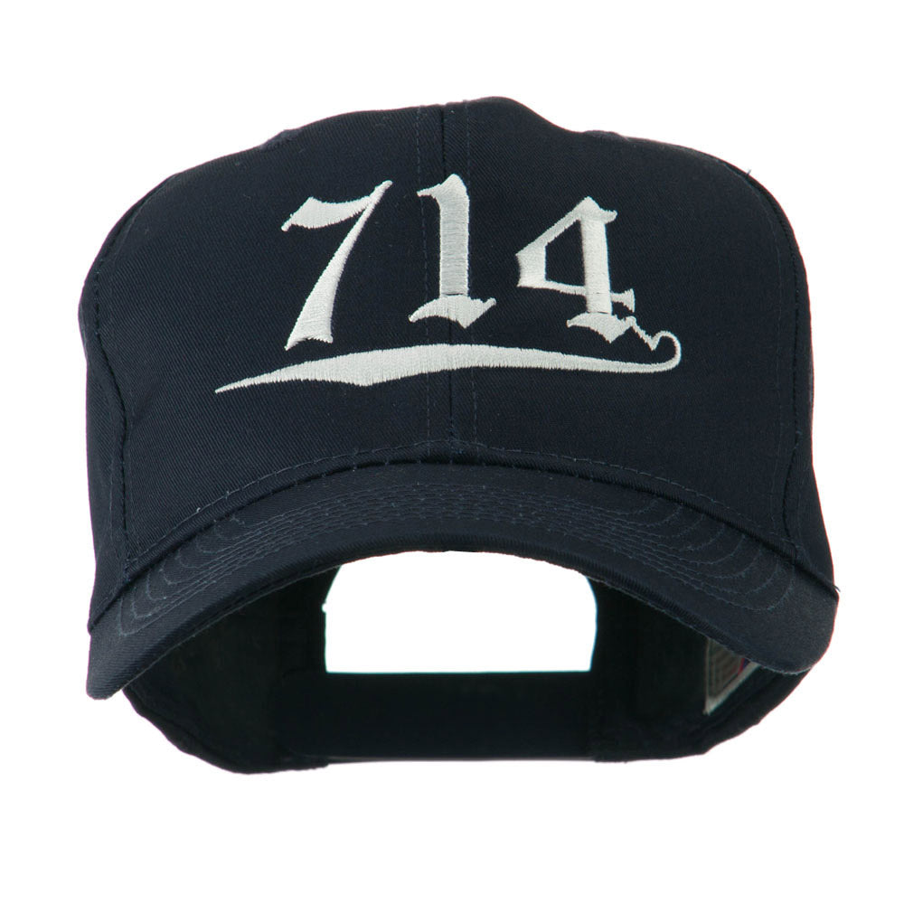 714 Orange County Area Code Embroidered Cap - Navy OSFM - Walmart.com