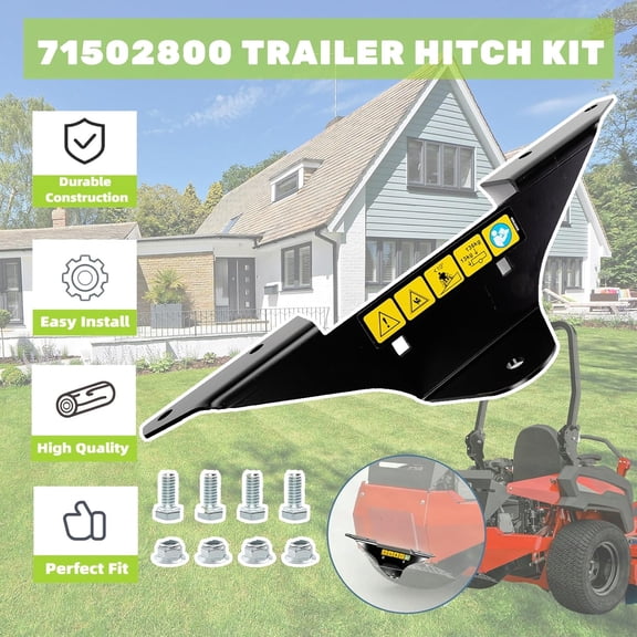 71502800 Trailer Hitch Kit Compatible with Edge Zero Turn Mowers, Heavy Duty Towing Attachment for Lawn Care, Select Ariens Edge & Gravely ZT Models, Easy Installation,