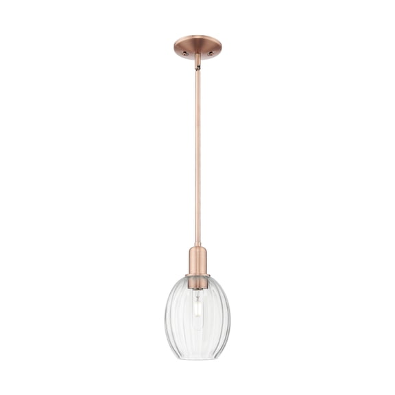 716-1S-AC-G459-6CL Innovations Lighting Preston - 1 Light Stem Hung Mini Pendant-11.38 Inch Tall and 6.25 Inch Wide-Antique Copper Finish-Clear Glass