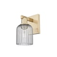 thumbnail image 1 of 716-1W-CB-G559-5SM Innovations Lighting Bridal Veil - 1 Light Wall Sconce-10.75 Inch Tall and 5 Inch Wide-Champagne Bronze Finish-Light Smoke Glass, 1 of 2