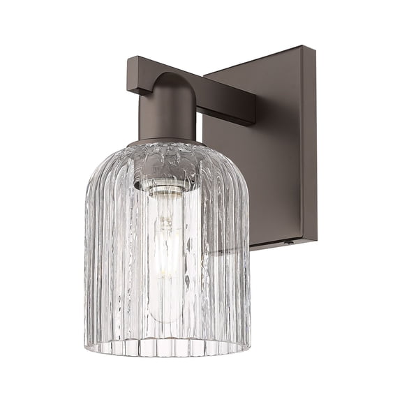 716-1W-OB-G559-5CL Innovations Lighting Bridal Veil - 1 Light Wall Sconce-10.75 Inch Tall and 5 Inch Wide-Oil Rubbed Bronze Finish-Clear Glass Color