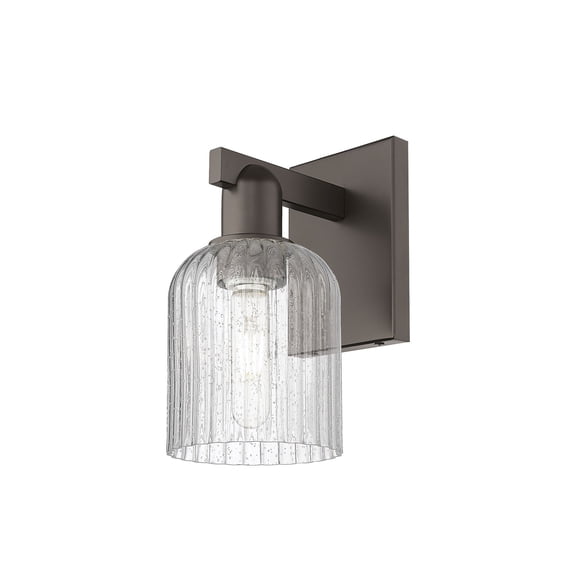 716-1W-OB-G559-5SDY Innovations Lighting Bridal Veil - 1 Light Wall Sconce-10.75 Inch Tall and 5 Inch Wide-Oil Rubbed Bronze Finish-Seedy Glass Color