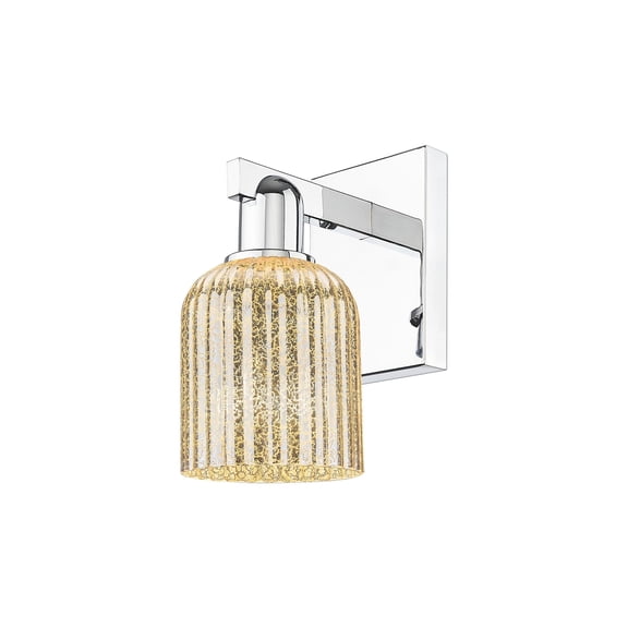 716-1W-PC-G559-5ME Innovations Lighting Bridal Veil - 1 Light Wall Sconce-10.75 Inch Tall and 5 Inch Wide-Polished Chrome Finish-Mercury Glass Color
