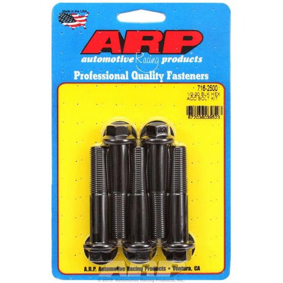 716-2500 0.5-20 x 2.5 in. 6 Point Bolt Kit, Pack of 5