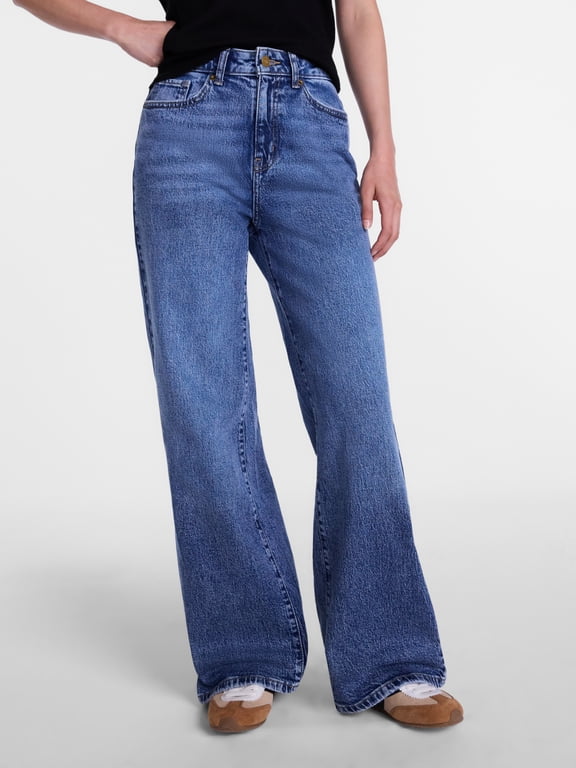 Women's Wide Leg Jeans, Sizes 0-20
