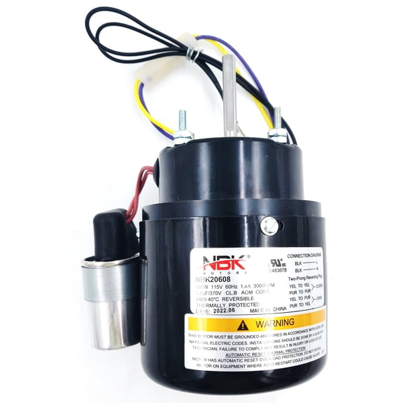 71622886 MOTOR (SELF COOLED) 115V - EXACT FIT FOR FASCO - REPLACEMENT PART BY NBK