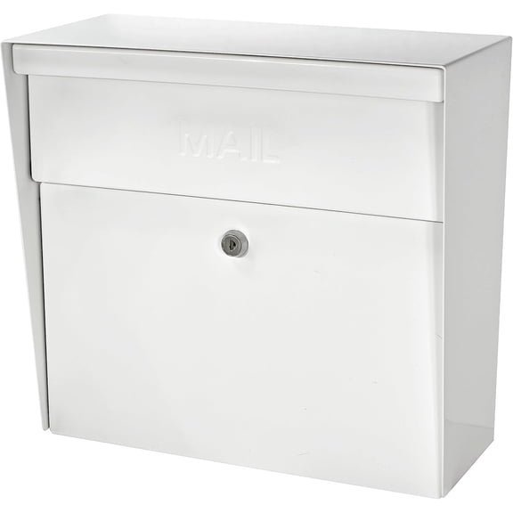 7169 Metro Locking Security Wall Mount Mailbox, Alpine White