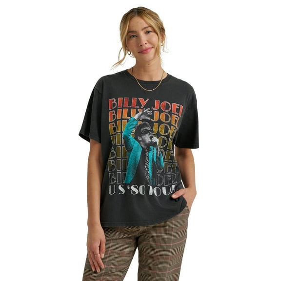 Lee® Women's Short Sleeve Billy Joel Graphic Tee, Sizes S-3XL