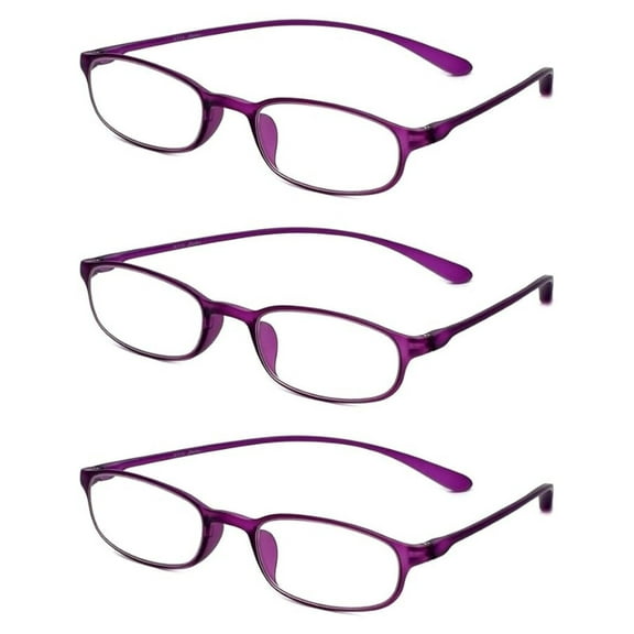 718 Flexie Oval Reading Glasses Men/Women Bendable Single Power Readers Flexible Lightweight Durable TR-90 Frame