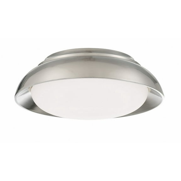 719-84-L-Minka Lavery-30W 1 LED Flush Mount-5.38 Inches Tall and 15 Inches Wide-Brushed Nickel Finish