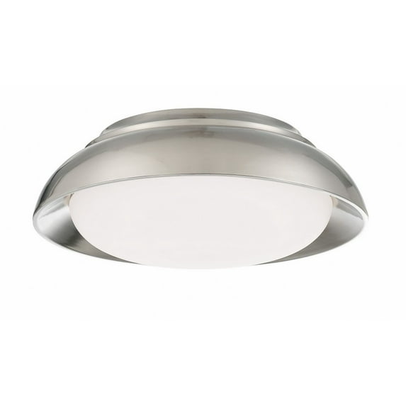 719-84-L-Minka Lavery-30W 1 LED Flush Mount-5.38 Inches Tall and 15 Inches Wide-Brushed Nickel Finish