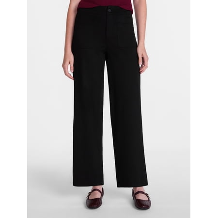 Scenario Women's Patch Pocket Ponte Pants, 28" Inseam, Sizes 0-20