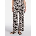 thumbnail image 1 of Time and Tru Women's Wide Leg Print Pants, Sizes XS-XXXL, 1 of 6