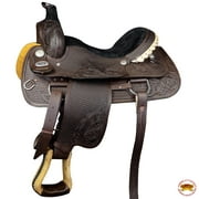 71BH 16 In Western Horse Saddle American Leather Ranch Roping Cowboy Hilason