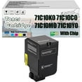 thumbnail image 1 of 71C10K0 71C10C0 71C10M0 71C10Y0 Toner Cartridge, Compatible for Lexmark C4342, C4352, CS730de, CS735de, CX730de, and CX735adse Printers —— High-Yield Print Volume with Chip, 1 of 7